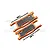 GPM Orange Aluminium Rear Lower Suspension Arms 2Pcs w/ Carbon Fibre Protection Plates SLE056N-OR