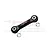 A black GPM Racing aluminium servo tie rod with two silver metal washers on a white background.