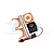 GPM Orange Aluminium Motor Heat Sink Set w/ Cooling Fan for SLE038A SLE018FANA-OR