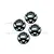 GPM Grey Aluminium 17mm Flanged Wheel Nuts 4Pcs SLE005-GS