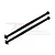 Two black GPM Racing carbon steel centre driveshafts for RC cars, shown against a white background with a faint brand watermark.
