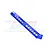 A blue anodized aluminium rear chassis brace by GPM Racing, featuring a series of weight-reduction holes and laser-etched branding.