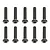 Team Associated 3x14mm Fine Thread Button Head Screws 10Pcs 25187