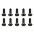 Team Associated 3x10mm Fine Thread Countersunk Head Screws 10Pcs 25202
