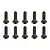 Team Associated 3x10mm Fine Thread Button Head Screws 10Pcs 25211