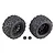 Team Associated 4.7" Rival MT10 Tyres on Black Method Rims 2Pcs 25841