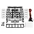 Team Associated XP LED Roof Light Kit parts on a white background, including plastic light housings, lenses, LED wiring, screws, and zip ties.