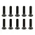 Team Associated 2.5x10mm Fine Thread Countersunk Head Screws 10Pcs 31350