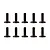 Team Associated 3x10mm Fine Thread Countersunk Head Screws 10Pcs 41090