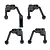 Element RC Enduro Hard Shock Mounts 4Pcs 42013