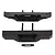 Two black plastic RC bumpers and a small fairlead accessory for the Element RC Sendero, shown against a white background.