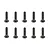 Team Associated 3x14mm Fine Thread Countersunk Head Screws 10Pcs 89208
