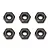 Team Associated 3mm Black Steel Nuts 6Pcs 91477