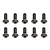 Team Associated 4x10mm Fine Thread Button Head Screws 10Pcs 89206