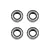 Team Associated 4x8x3mm Metal Shielded Ball Bearings 4Pcs 91568