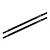 Two black steel RC suspension linkages with threaded ends and 114 FT branding, isolated on a white background.