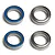 Factory Team 10x15x4mm Rubber Shielded Ball Bearings 4Pcs 91563