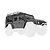 Traxxas 1/18 Land Rover Defender Silver Painted Body Shell w/ Accessories 9712-SLVR