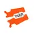 Traxxas Orange Front Suspension Arm Covers 2Pcs 9633T