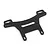 A black carbon fibre rear shock tower for a Tamiya XV-02 RC car, featuring multiple mounting holes and a woven texture.