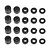 Element RC 3x7mm Spacer Set 20Pcs 42260