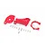GPM Red Aluminium Motor Mount Set TXMS018-R