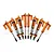 GPM Orange Aluminium Front & Rear L-Shape Piggyback Shocks 8Pcs UDR35960FR/L-OR-BEBK