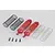 GPM Red Aluminium 102mm Rear Adjustable Shocks 2Pcs SLA102R-R-OR