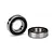 Two Traxxas rubber shielded ball bearings shown against a white background.