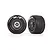 Traxxas 2.2/3.0" Mickey Thompson ET Rear Tyres on Weld Satin Black Chrome Rims - Glued Wheels 2Pcs 9475A