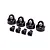 Traxxas Black Aluminium GT-Maxx Shock Caps 4Pcs w/ Spacers 9664A