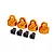Traxxas Orange Aluminium GT-Maxx Shock Caps 4Pcs w/ Spacers 9664T