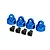 Traxxas Blue Aluminium GT-Maxx Shock Caps 4Pcs w/ Spacers 9664X