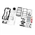 Traxxas 1/18 Land Rover Defender White Unpainted Body Shell w/ Accessories 9712