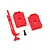 Traxxas 1/18 Red Fuel Canisters & Jack 3Pcs 9721