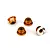 Traxxas 4mm Orange Aluminium Flanged Serrated Nyloc Nuts 4Pcs 1747T