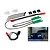 Traxxas 9496X LED light kit components including circuit boards, wiring, zip ties, and a photo of a truck with blue headlights.