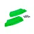 Traxxas Green Rear Mud Guards 2Pcs 9519G