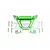 GPM Green Aluminium Front Shock Tower RUS4028-G