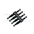 GPM Carbon Steel Front & Rear Shock Bracket Fixing Screws 4Pcs SLE005S-BK