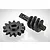 GPM Medium Carbon Steel 14T Overdrive Differential Worm Gear Set SCX2414TS-BK