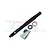 GPM Racing RC drivetrain parts including a black steel driveshaft, silver aluminium mount, ball bearing, and washer on a white background.