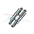GPM Grey Aluminium & Stainless Steel Adjustable Rear Turnbuckles 2Pcs MAF057S-GS