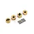 Traxxas 1/18 Bronco & Defender Brass 7mm Wheel Hexes w/ Axle Pins 4Pcs 9750X