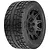 Pro-Line 5.7" Menace HP Belted MT Soft Compound Tyres on Black Raid Rims - Glued Wheels 2Pcs PRO-10205-10