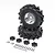 Losi 1/10 D&D Paddy Tyres on Chrome Rims - Glued Wheels 2Pcs LOS44003