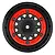 Pro-Line 2.2/3.0" Raid Black Bead-Loc Rims 2Pcs w/ Red Beadlock Rings PRO281104