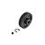 ARRMA 39T 1Mod Safe-D8 pinion gear with a grub screw and E-clip on a white background.