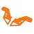 Losi Orange Aluminium Front Chassis Plates 2Pcs LOS241062