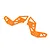 Losi Orange Aluminium Rear Chassis Plates 2Pcs LOS241063